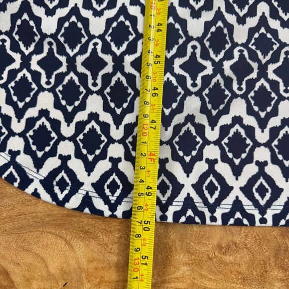 Banana Republic Blue & White Sleeveless Maxi CrissCross Back Dress Size XL READ - Picture 14 of 14